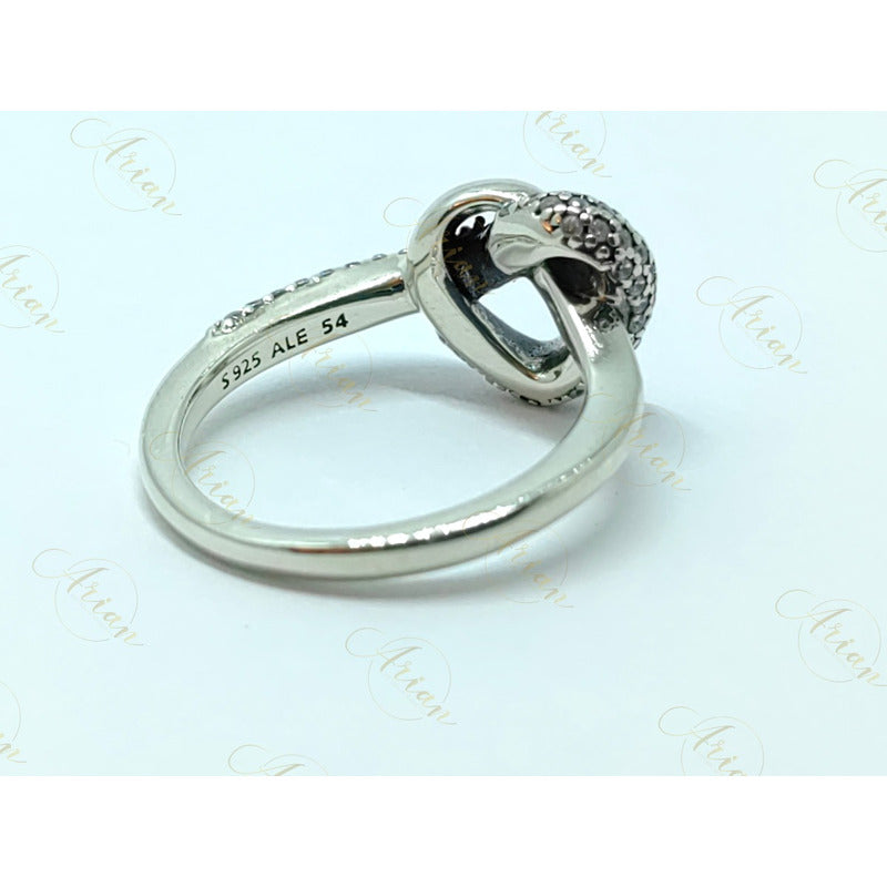 Anillo Corazón Anudado Plata 925