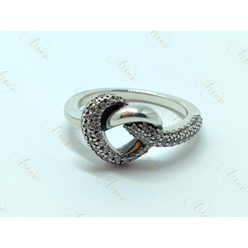 Anillo Corazón Anudado Plata 925